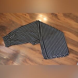 Shop17 Crop Flare Black Polka Dot Pants Size  Small